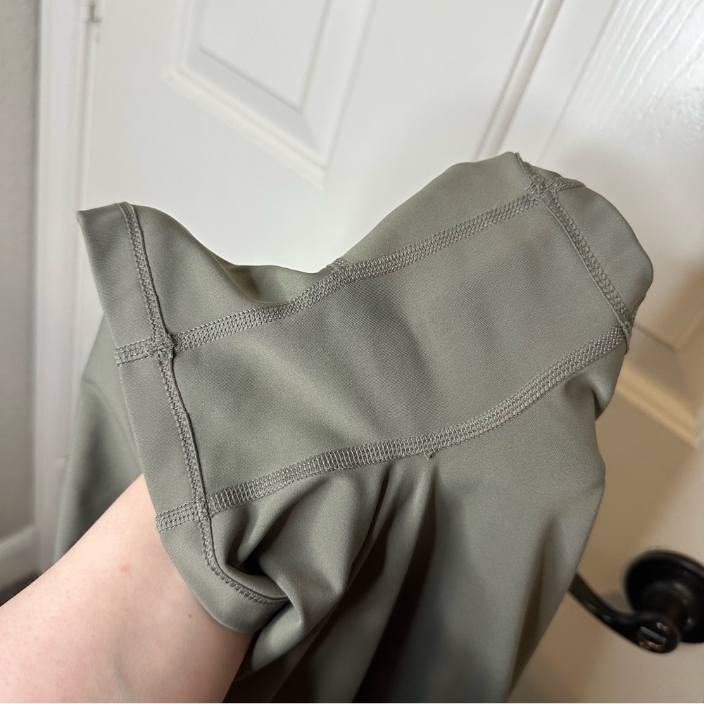 POPFLEX Rustic Olive Green Ace ‘em Pleated Skort Tennis Skirt Athletic size L - Picture 8 of 10